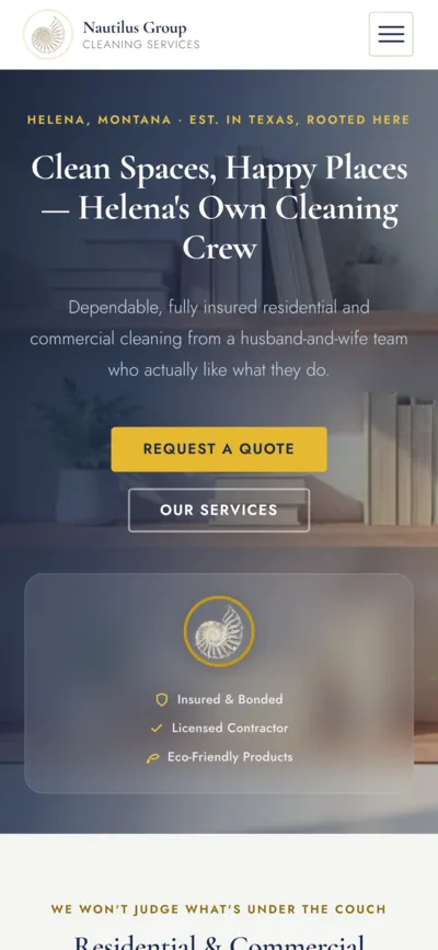 Nautilus Group Cleaning Services mobile screenshot
