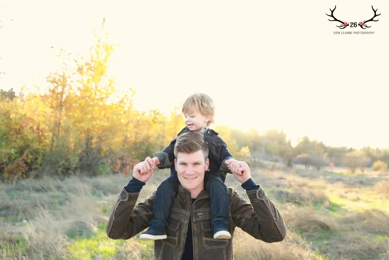 Logan Williams with his son Elliot